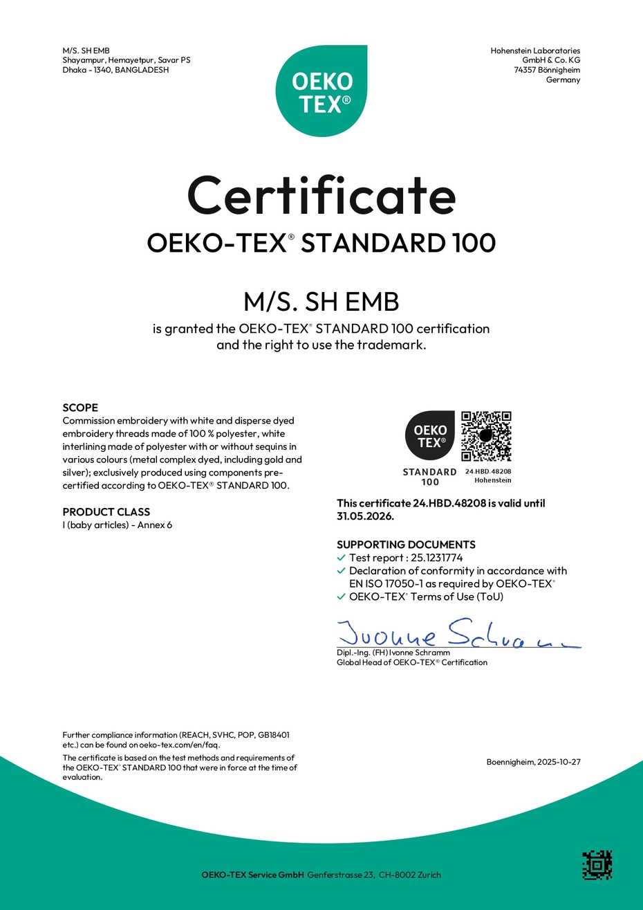 OEKO-TEX Certified